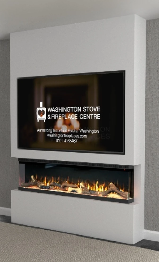 Washington Fireplace Modern Display